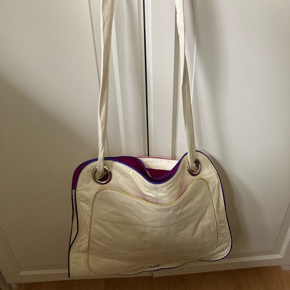 NWT KOOBA BAG. Cream very soft leather. 17H x 13W. - Picture 4 of 6